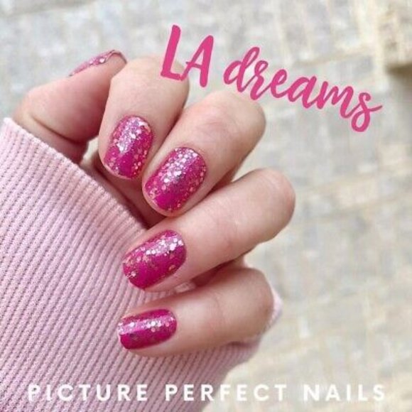 ColorStreet LA Dreams Pink Glitter Nail Polish Set Retired - Picture 4 of 4